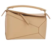 Geometrische Anagram Schultertasche - Nude