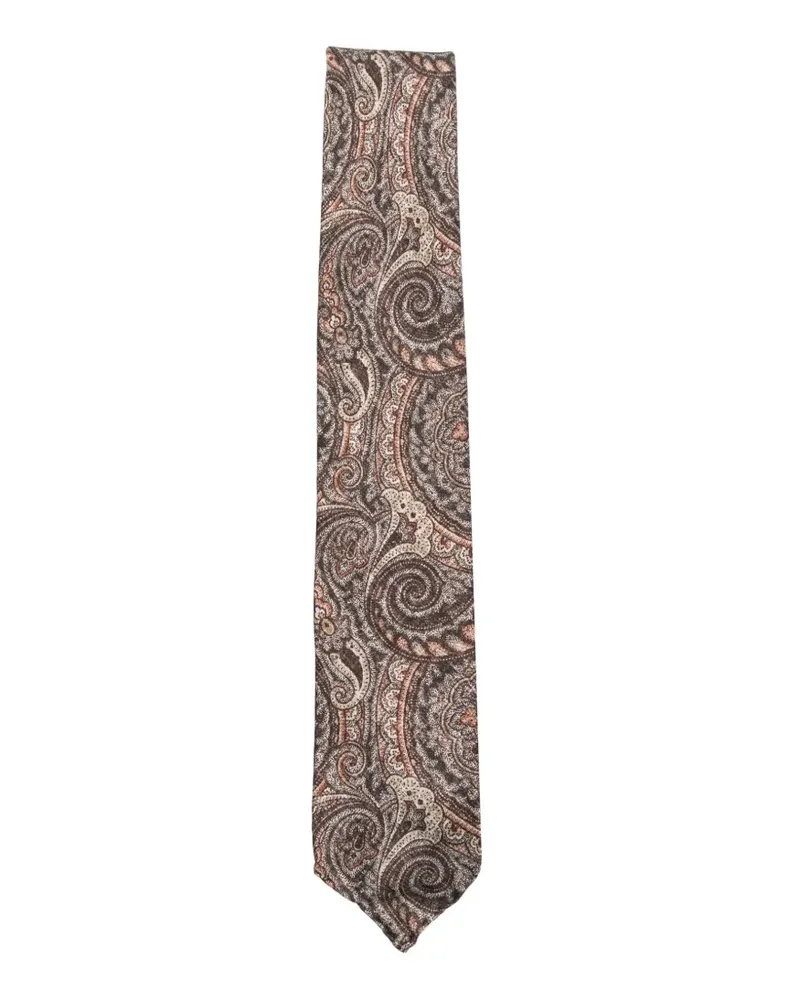 Dell'oglio Martin paisley-pattern tie - Braun Braun