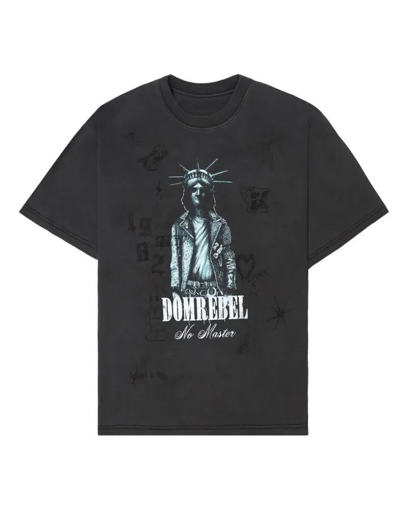 DOMREBEL Gotham T-Shirt - Schwarz Schwarz