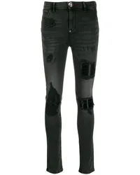 Philipp Plein Skinny-Jeans im Distressed-Look Grau