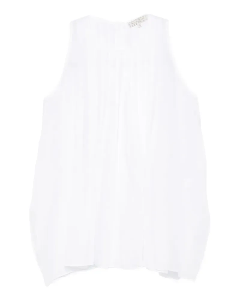 Antonelli Firenze Bermagotto pleated sleeveless top - Weiß Weiß