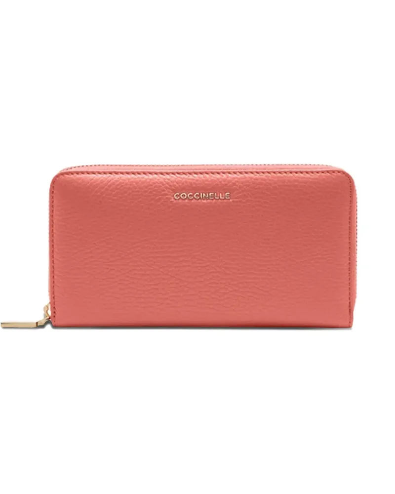 Coccinelle leather long wallet - Rosa Rosa