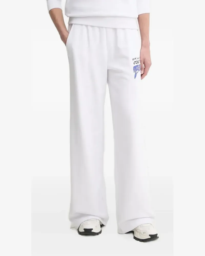 Versace Jeans Jogginghose mit elastischem Bund - Weiß Weiß