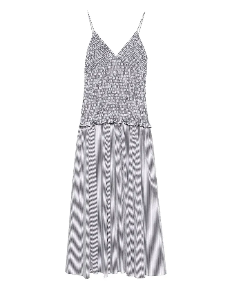 Brandon Maxwell Josie Midikleid - Schwarz Schwarz