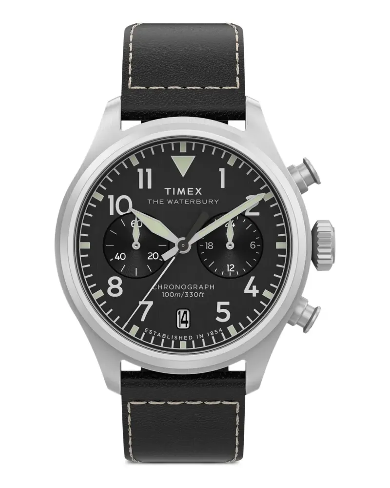 Timex Waterbury Ace Chronograph 41mm - Schwarz Schwarz