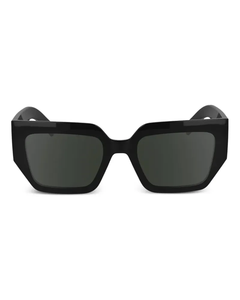 Karl Lagerfeld Sonnenbrille mit geometrischem Gestell - Schwarz Schwarz
