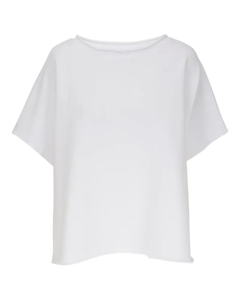 Frank & Eileen T-Shirt mit ungesäumten Kanten - Weiß Weiß