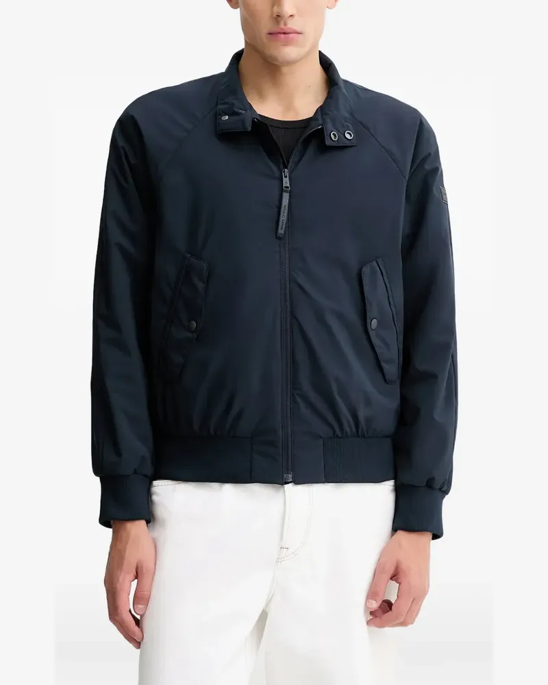Marc O'Polo rib trim collar jacket - Blau Blau