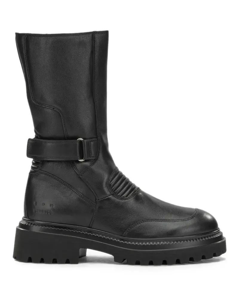 Copenhagen buckled leather boots - Schwarz Schwarz