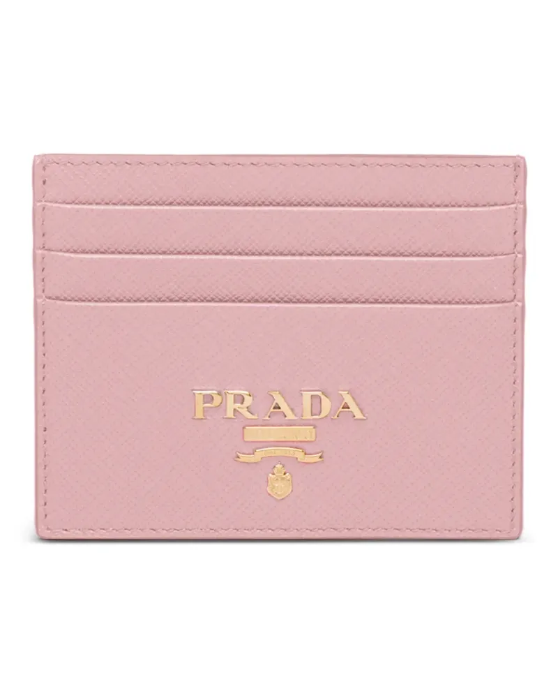 Prada Kartenetui mit Logo - Rosa Rosa