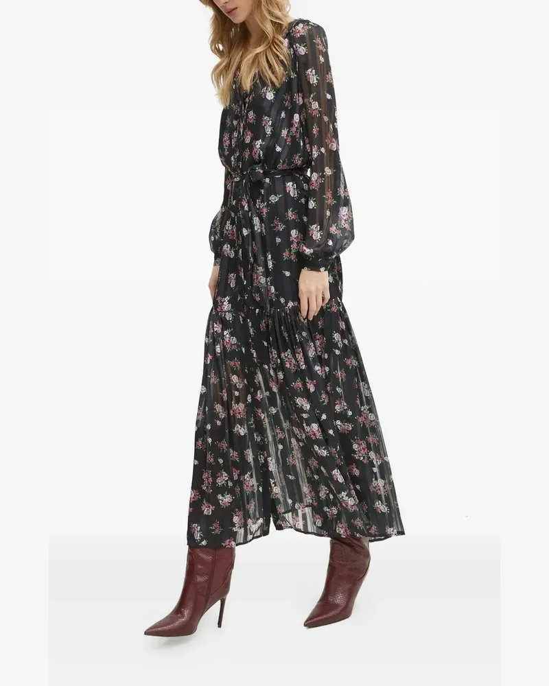 Guess Maxikleid mit Print - Schwarz Schwarz