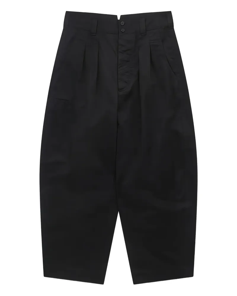 Comme des Garçons Plissierte Hose - Schwarz Schwarz