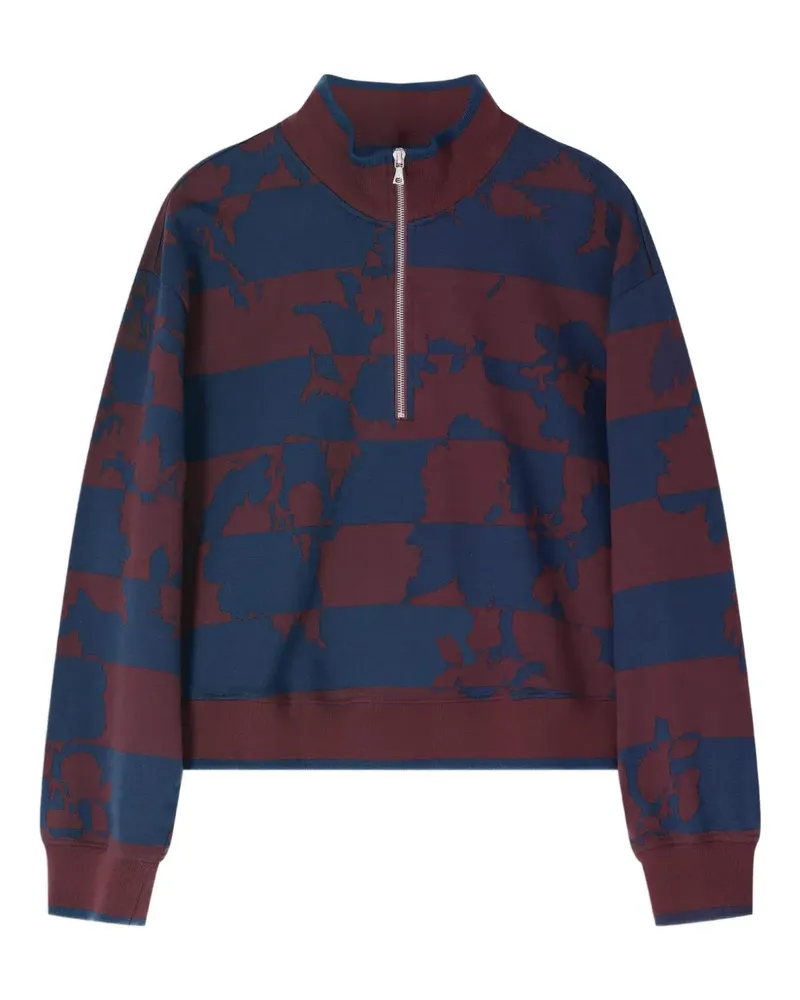 Dries van Noten Sweatshirtjacke mit Print - Blau Blau