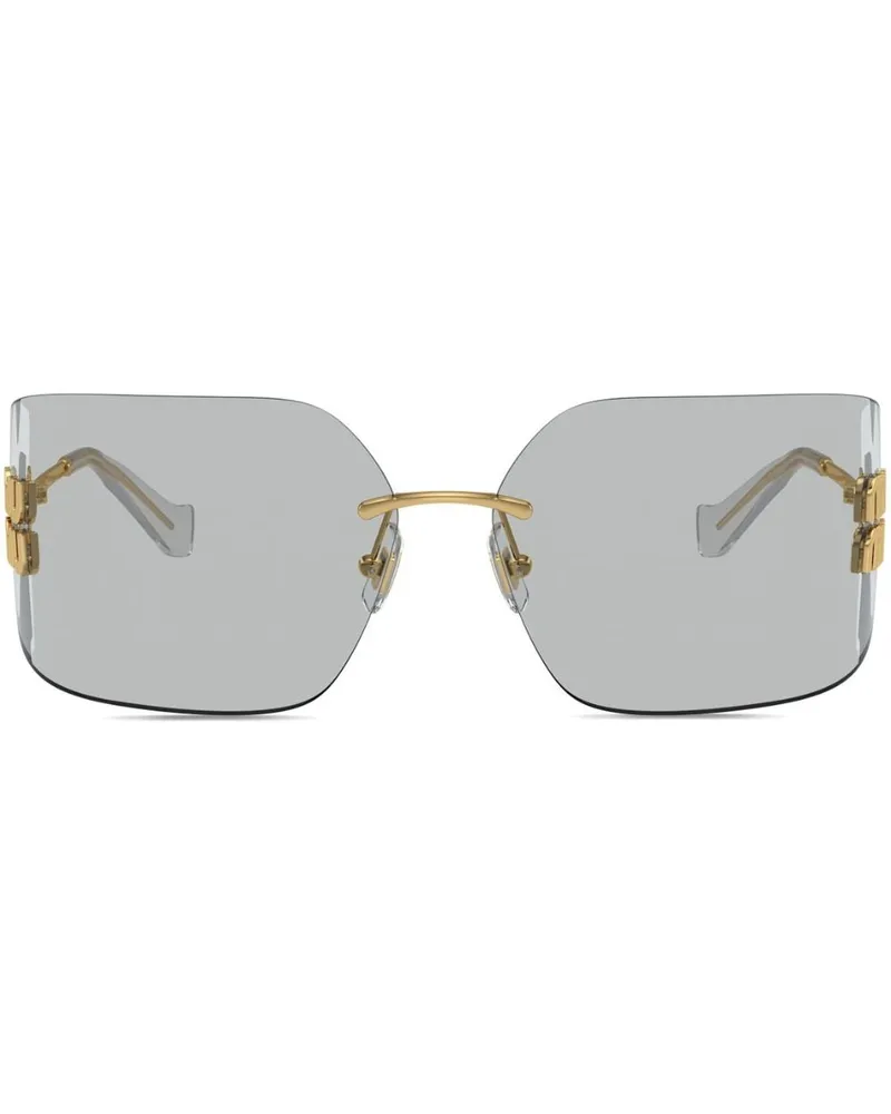 Miu Miu Rahmenlose Sonnenbrille - Gold Gold