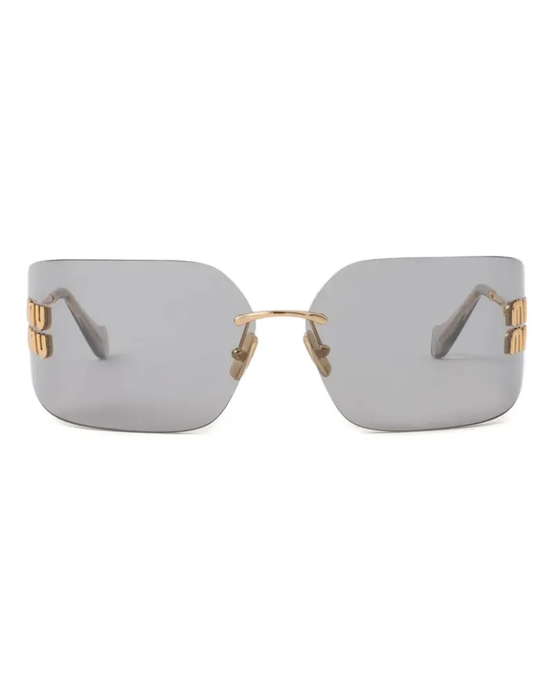 Miu Miu Rahmenlose Sonnenbrille - Gold Gold