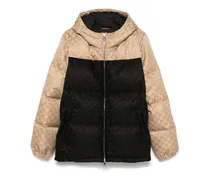 Gefütterte Jacke aus GG Canvas - Schwarz