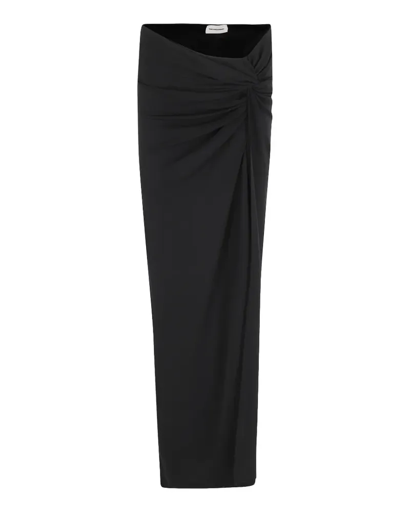 ANDAMANE Zohra twist-detail maxi skirt - Schwarz Schwarz