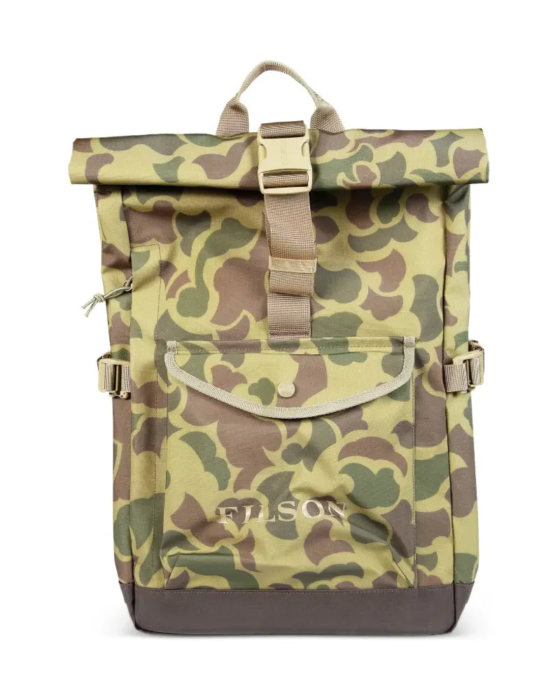Filson camouflage-print roll-top backpack - Braun Braun