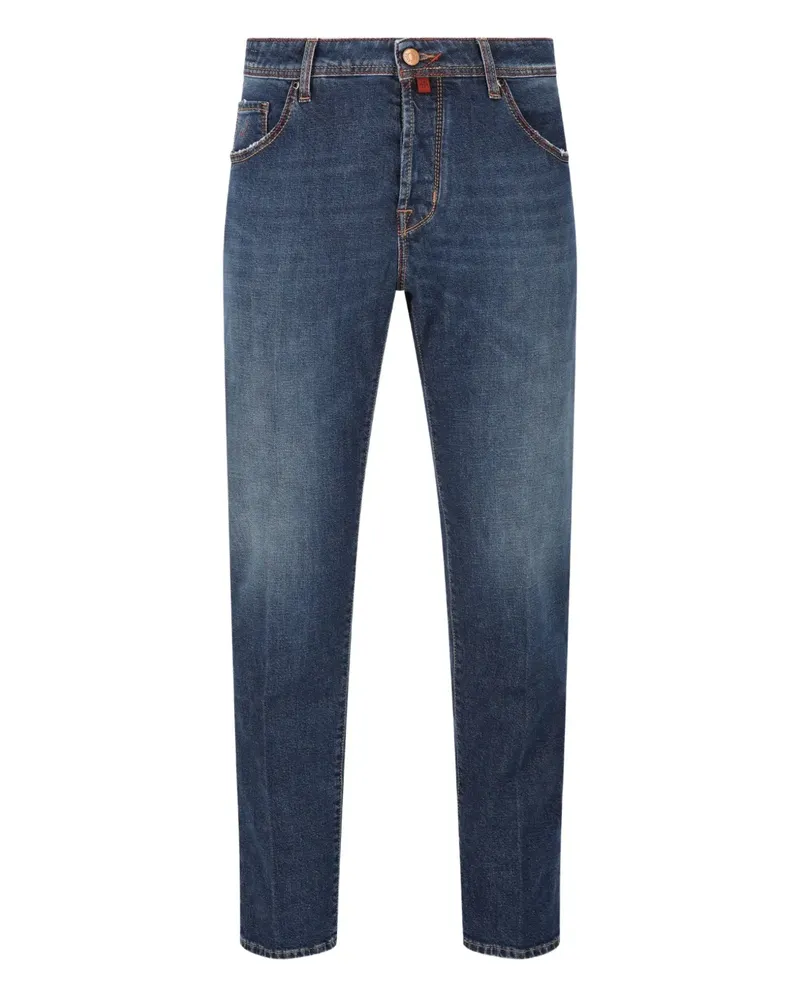 Jacob Cohën Jeans mit Ziernähten - Blau Blau