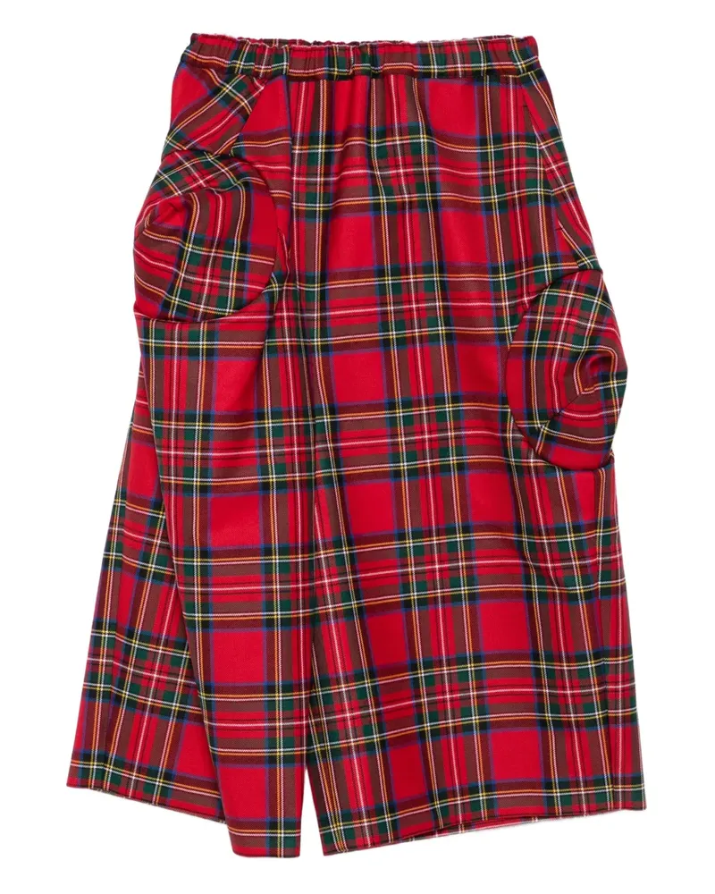 Comme des Garçons Hose mit Schottenkaro - Rot Rot