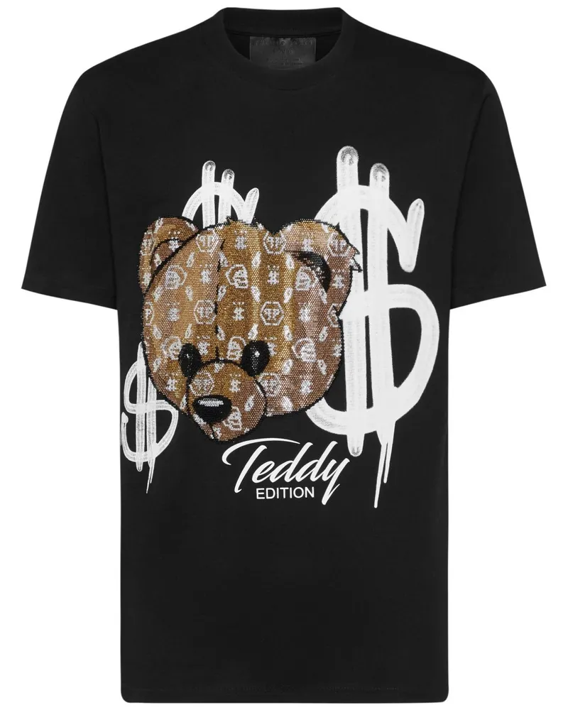 Philipp Plein Teddy T-Shirt - Schwarz Schwarz