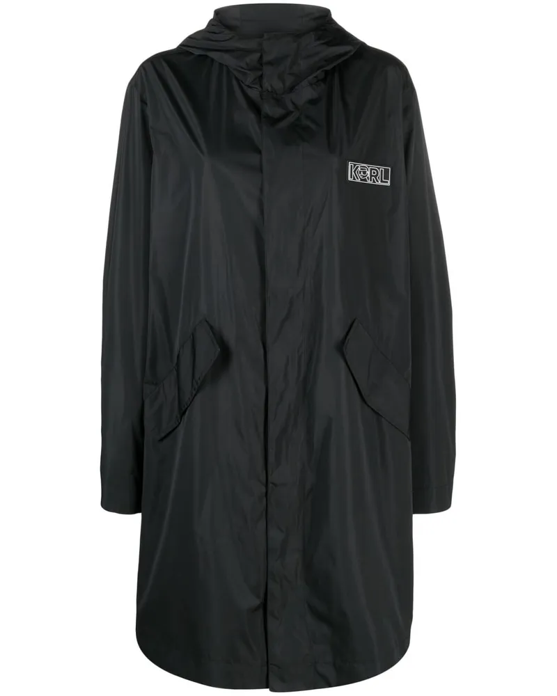 Karl Lagerfeld Ikonik 2.0 Parka Schwarz