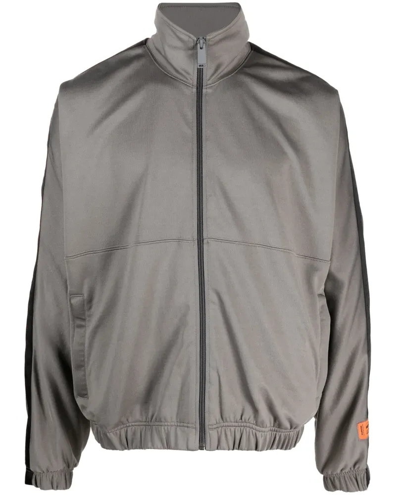 Heron Preston Sweatshirtjacke mit Logo-Patch - Grau Grau