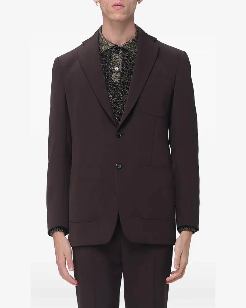 Marni black techno wool jacket - Braun Braun