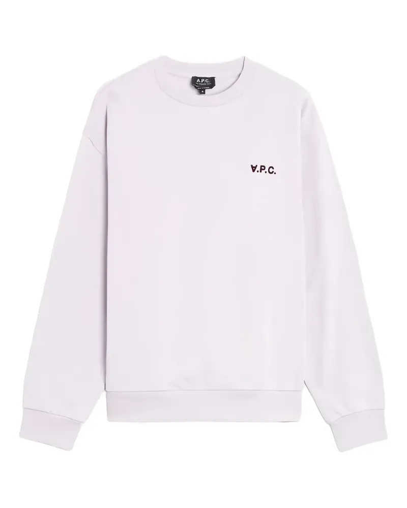 A.P.C. Sweatshirt mit Logo-Print - Rosa Rosa