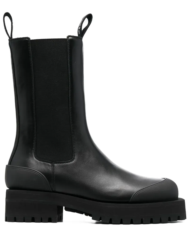 Palm Angels Chelsea-Boots im Military-Look - Schwarz Schwarz