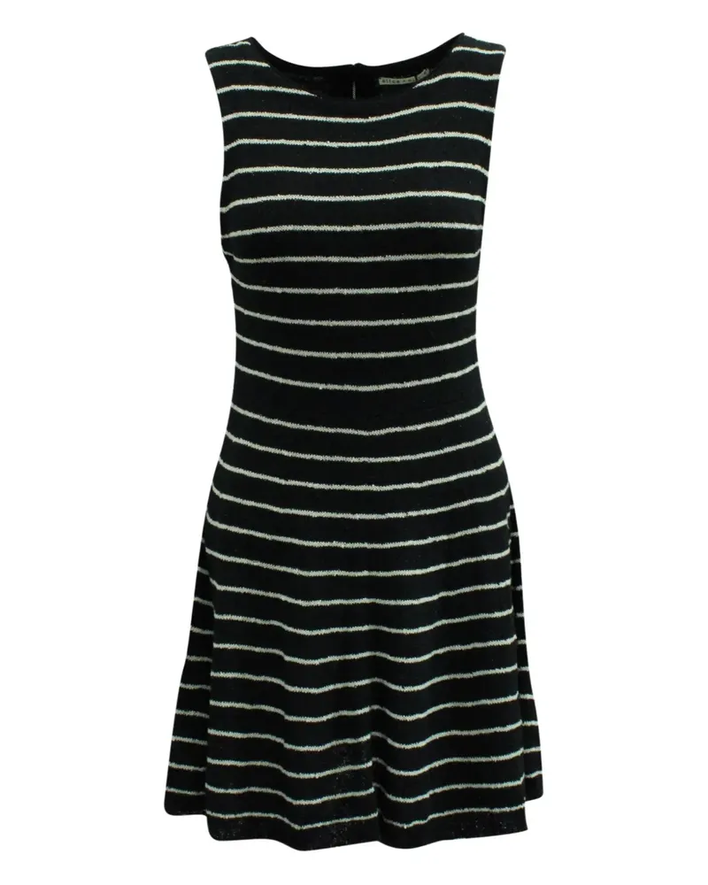 Alice + Olivia Monah striped mini dress - Schwarz Schwarz