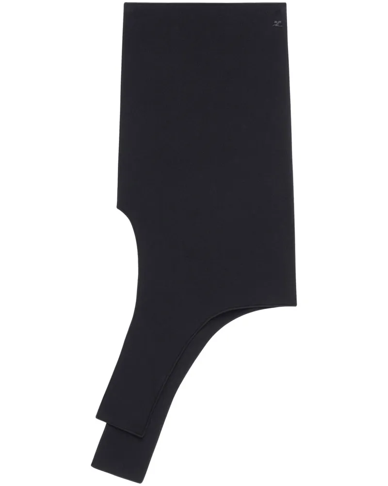 Courrèges Gestrickter Slash Rock - Schwarz Schwarz