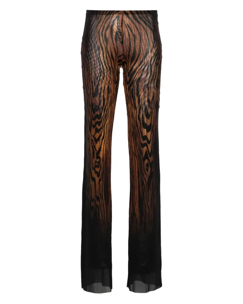Jean Paul Gaultier Hose mit abstraktem Print - Schwarz Schwarz