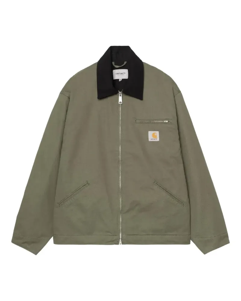 Carhartt WIP OG Detroit Jacke mit Kontrastkragen - Grün Grün