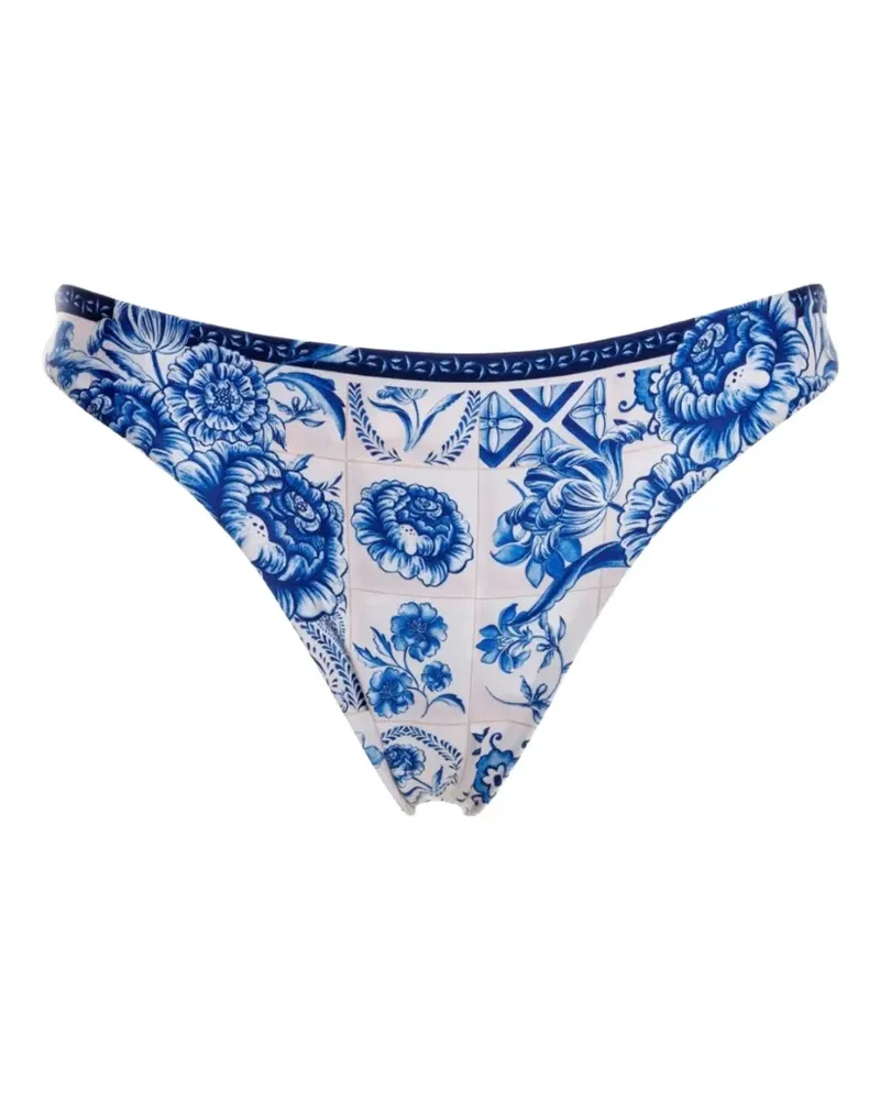 AGUA BENDITA Wendbares Ilu Bikinihöschen - Weiß Weiß