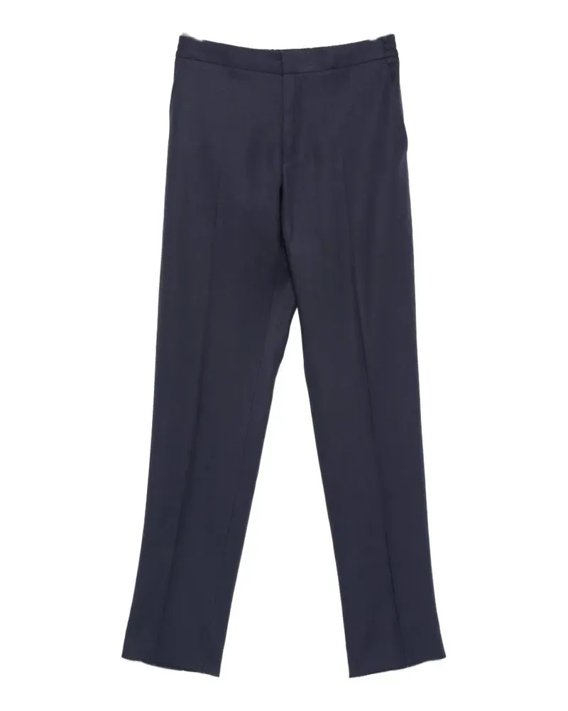 Ermenegildo Zegna pressed-crease tailored trousers - Blau Blau