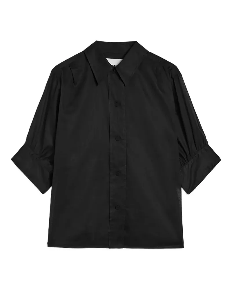 Jil Sander Klassisches Hemd - Schwarz Schwarz