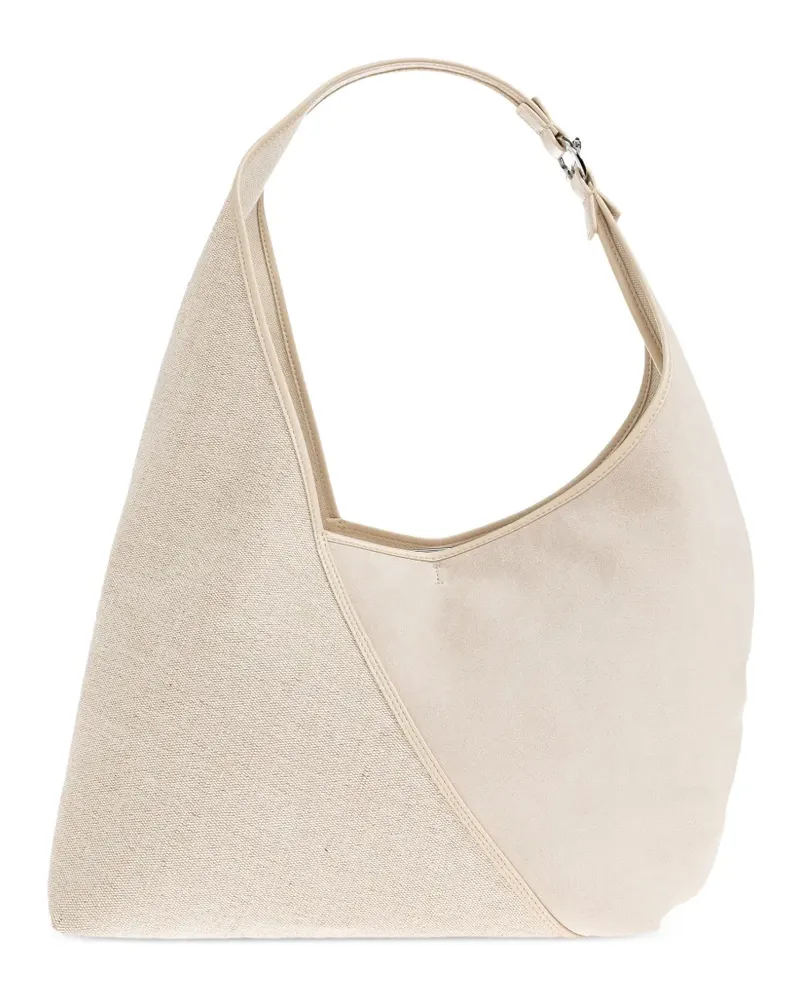 Samsøe & Samsøe Sakaia Schultertasche mit Lederbesatz - Nude Nude