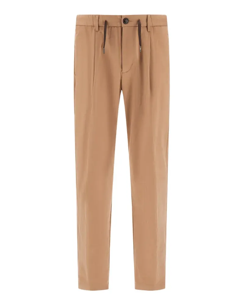 Herno Canvas-Hose mit Bundfalten - Nude Nude