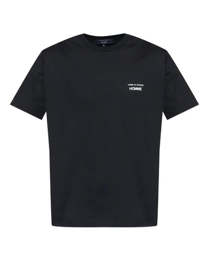 Comme des Garçons T-Shirt mit Logo-Print - Schwarz Schwarz