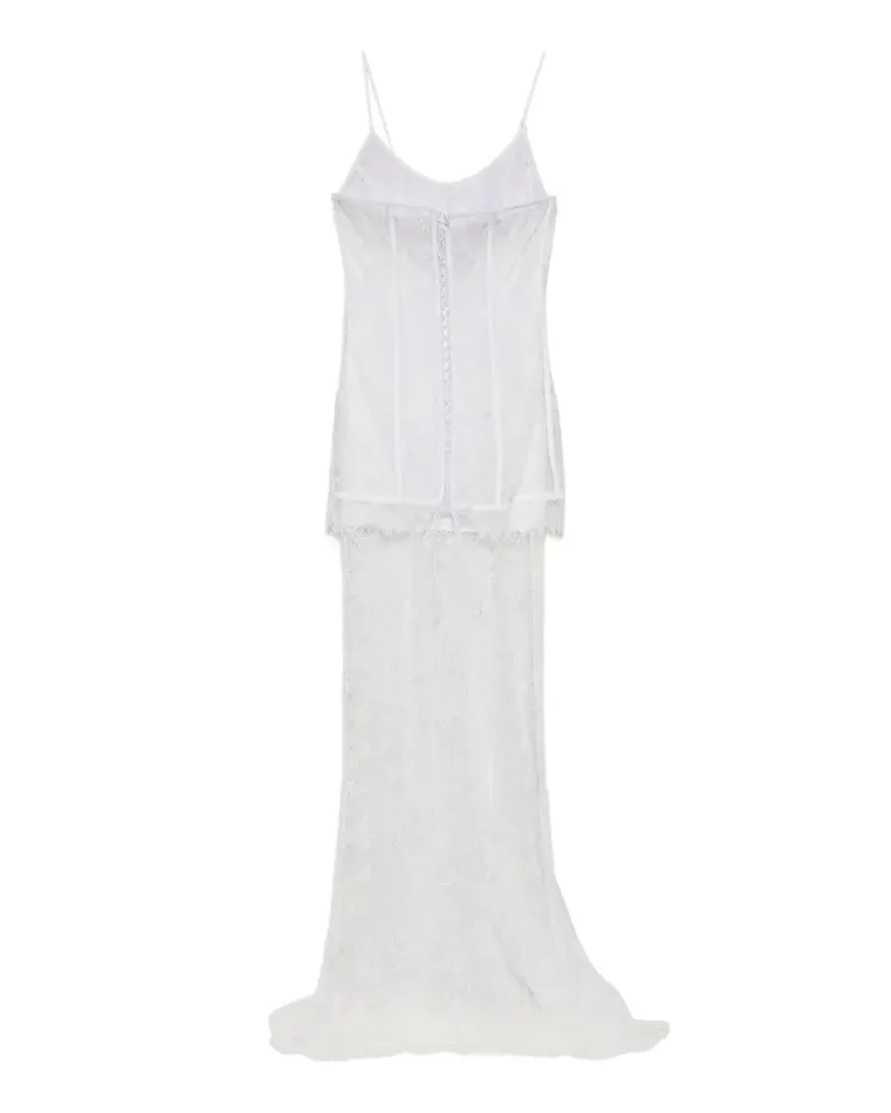 Giuseppe di Morabito Kleid mit Spitze - Weiß Weiß