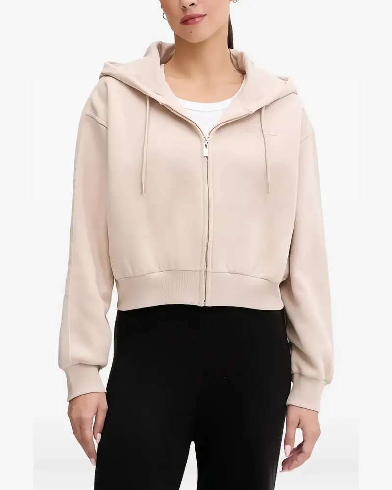 Guess logo zip-up hoodie - Nude Nude