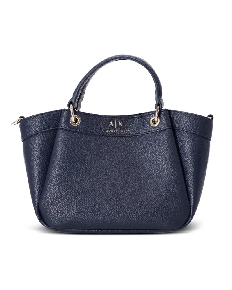 Armani Exchange Schultertasche aus Faux-Leder mit Logo - Blau Blau