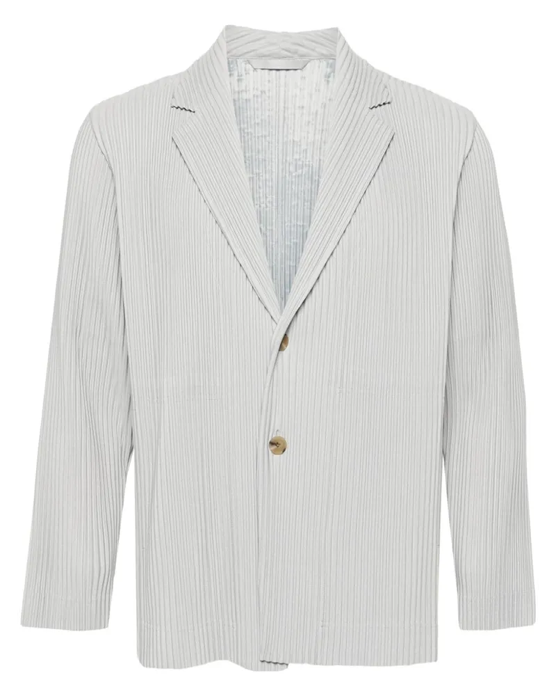 Issey Miyake Plissiertes Sakko - Grau Grau