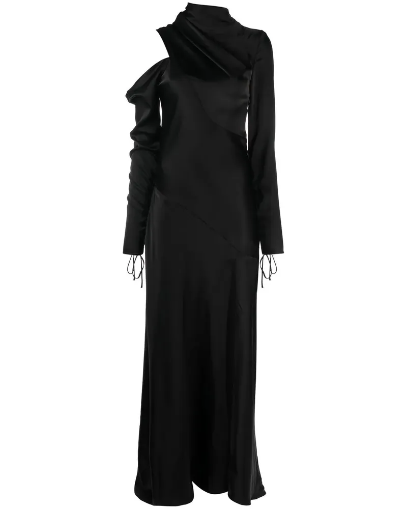 V:PM ATELIER Abendkleid mit Satin-Finish - Schwarz Schwarz