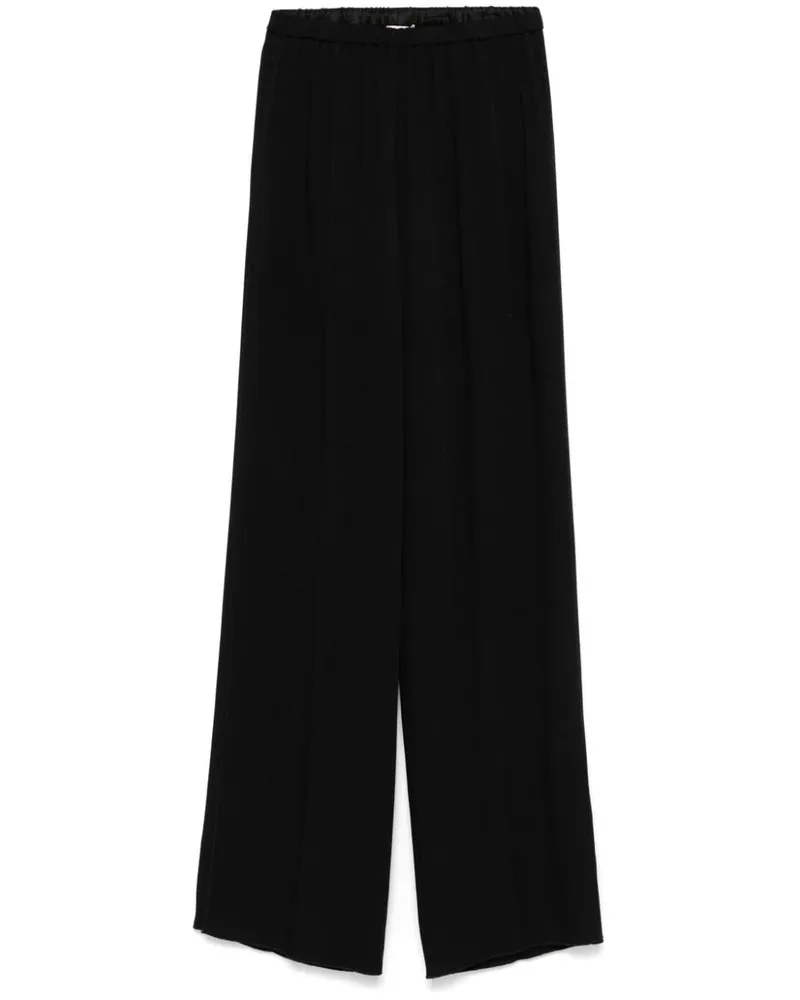 forte_forte Hose mit geradem Bein - Schwarz Schwarz