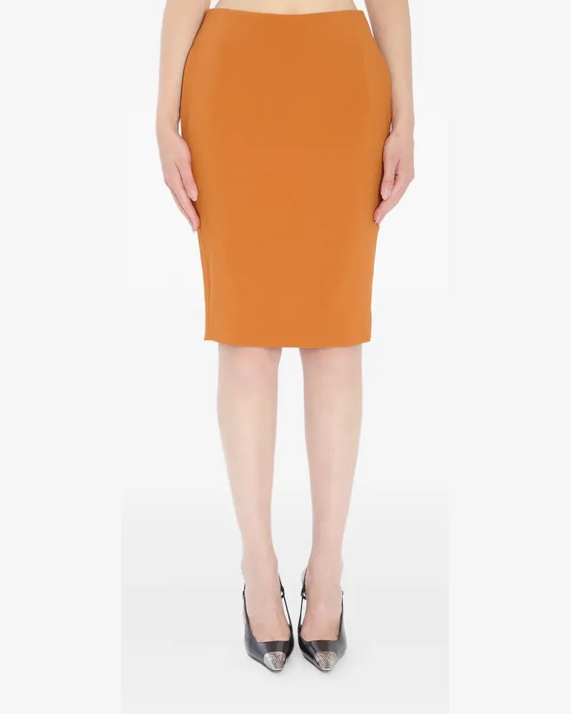 Saint Laurent Mittellanger Bleistiftrock - Orange Orange
