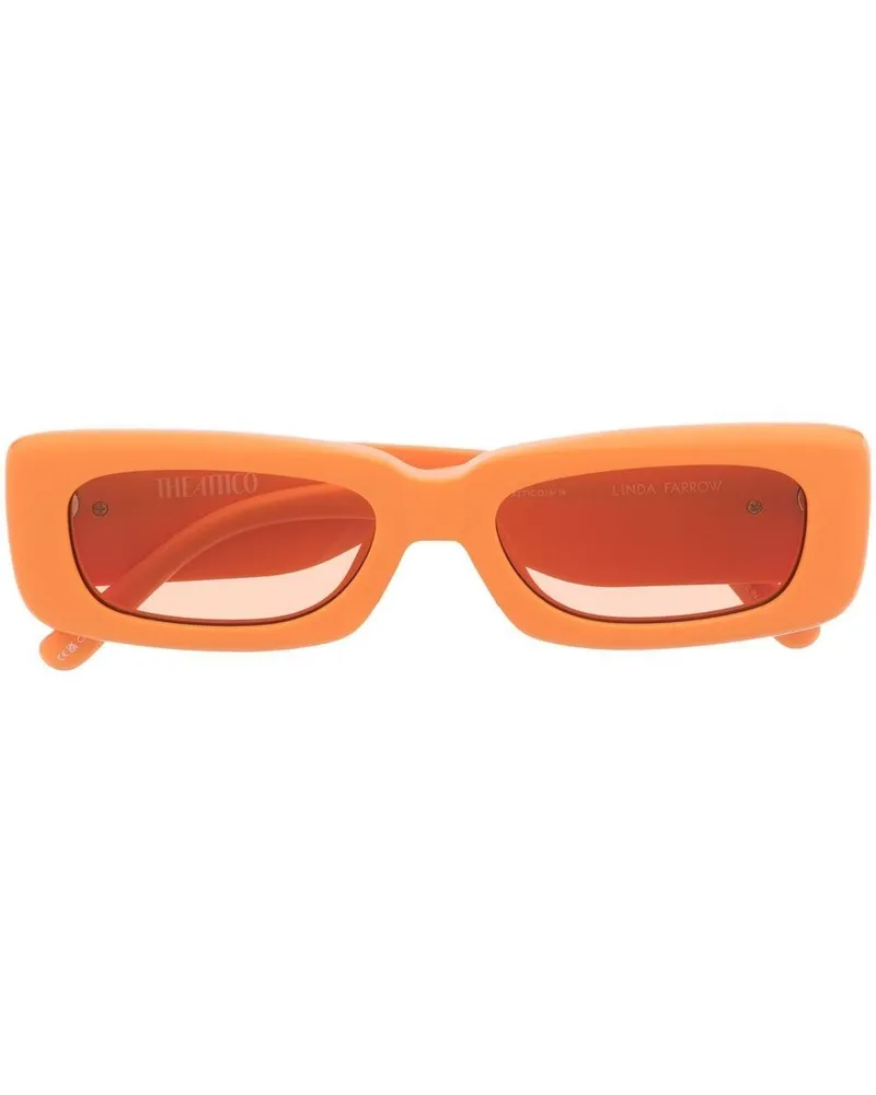 Linda Farrow Mini Marfa Sonnenbrille Orange