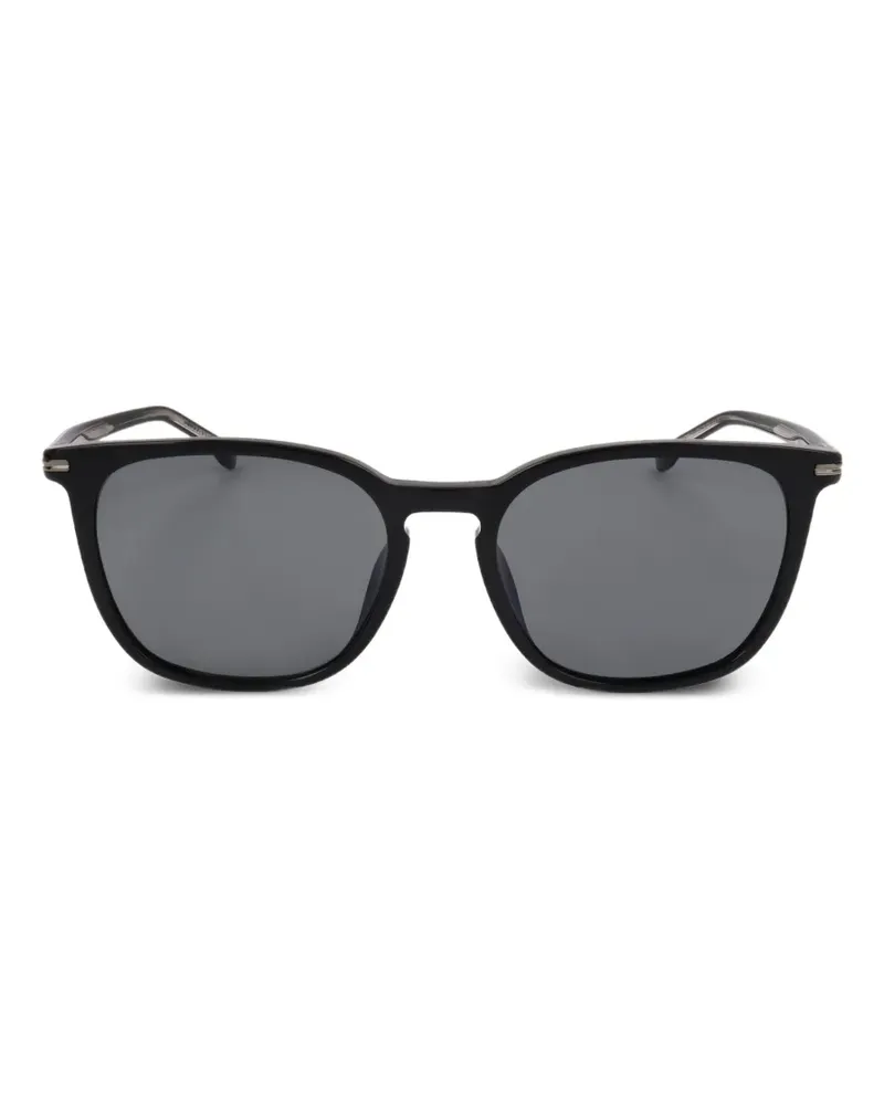 HUGO BOSS Sonnenbrille mit eckigem Gestell - Schwarz Schwarz