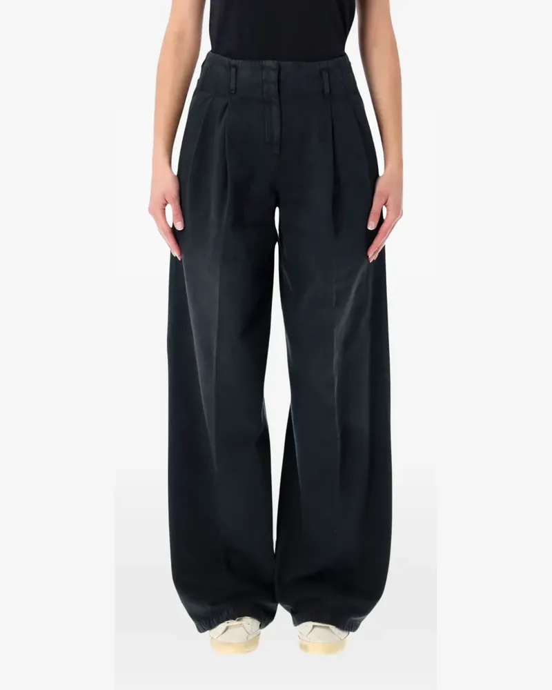 Golden Goose pleated jeans - Schwarz Schwarz